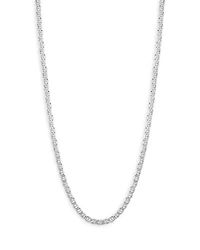 Sterling Silver 6mm Mariner Link Chain Necklace