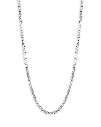 Milanesi And Co Sterling Silver 6mm Mariner Link Chain Necklace, 24