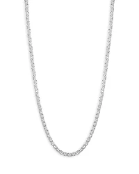 Milanesi And Co Sterling Silver 6mm Mariner Link Chain Necklace, 24