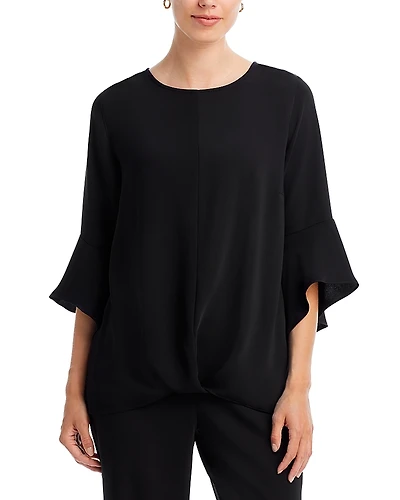 Caroline Rose Twisted Hem Top