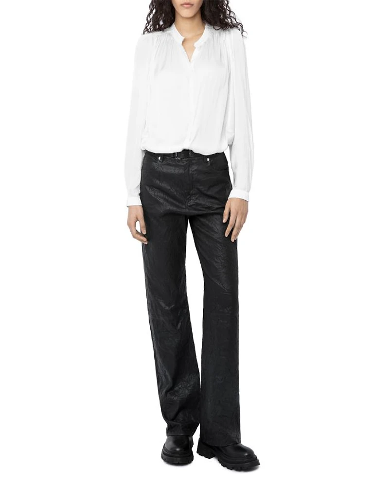 Tchin Satin Blouse