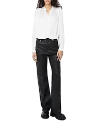 Tchin Satin Blouse