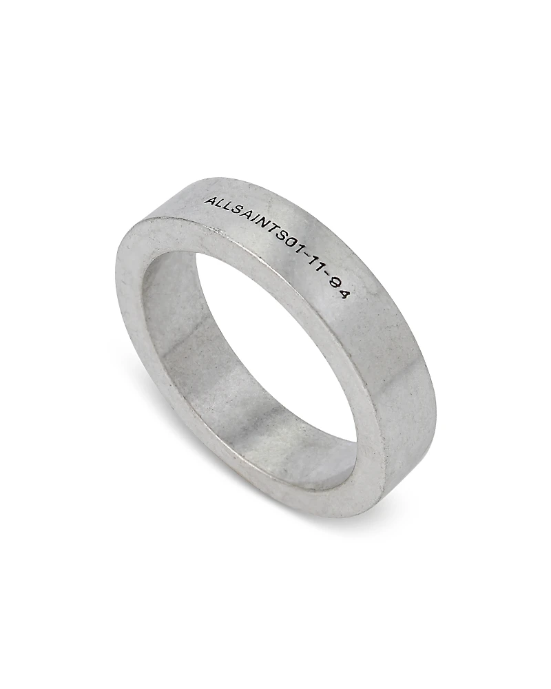 Allsaints Logo Band Ring