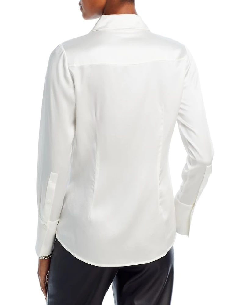 Silk-Blend Victoria Blouse