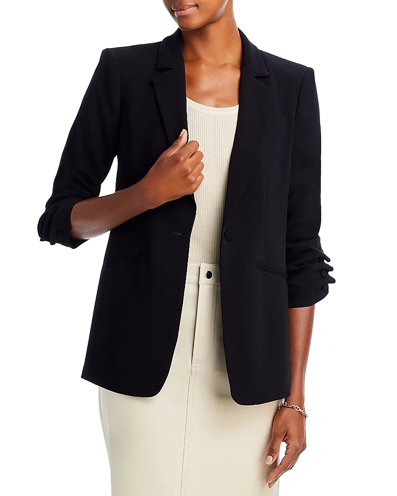Cinq a Sept Khloe Ruched-Cuff Blazer