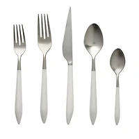 Ares Argento & White 20 Piece Flatware Set