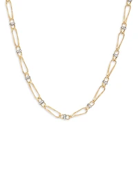 Marco Bicego 18K Yellow & White Gold Marrakech Onde Diamond Link Necklace, 18