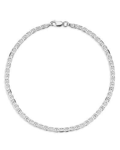 Milanesi And Co Sterling Silver 3mm Mariner Link Chain Bracelet