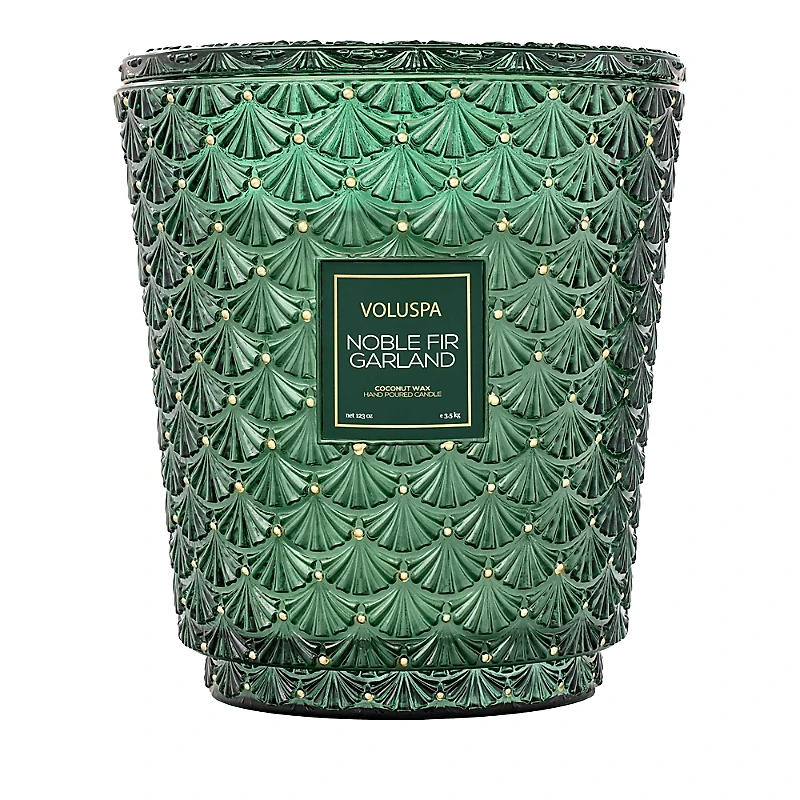 Voluspa Noble Fir Garland 5 Wick Hearth Candle, 123 oz.