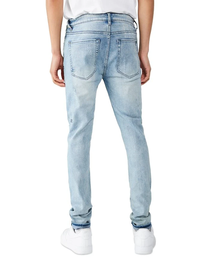 Van Winkle Skinny Jeans Trashed Dreams Blue