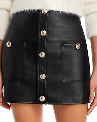 Truman Faux Leather Mini Skirt