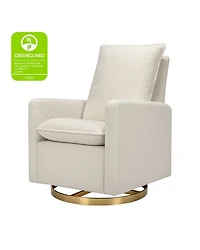 Cali Pillowback Swivel Glider in Boucle