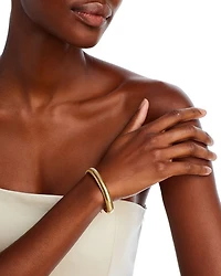 14K Yellow Gold Tubogas Wide Link Bracelet