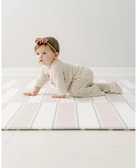 Reversible Baby Playmat - Antelope + Stripe Design – Soft, Non-Toxic Foam – Waterproof, Easy to Clean
