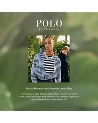 Striped Long Sleeve Cotton Shirt