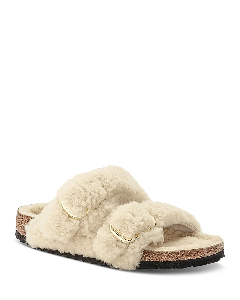 Birkenstock Women's Arizona Big Buckle Shearling Slide Sandals