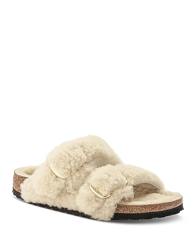 Birkenstock Women's Arizona Big Buckle Shearling Slide Sandals