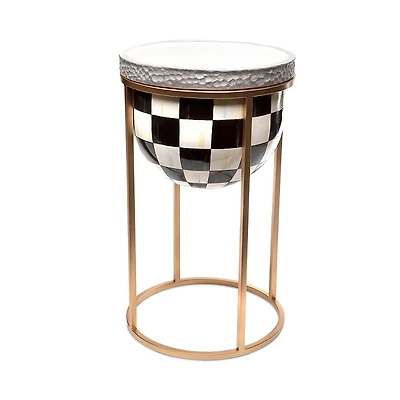Mackenzie-Childs Courtly Check Plant Stand, Short