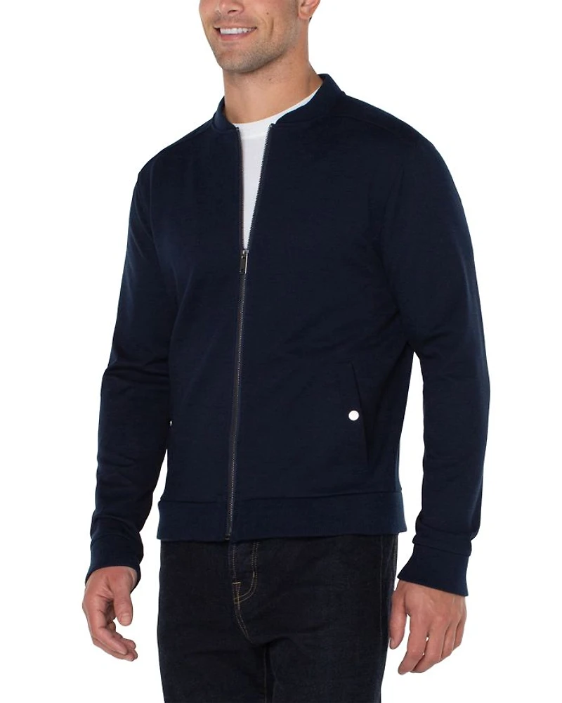 Zip Front Bomber Jacket