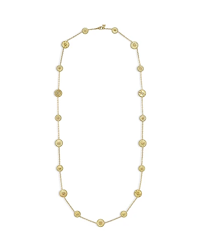 Temple St. Clair 18K Yellow Gold Diamond Orbit Station Necklace, 32