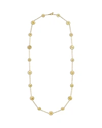 Temple St. Clair 18K Yellow Gold Diamond Orbit Station Necklace, 32