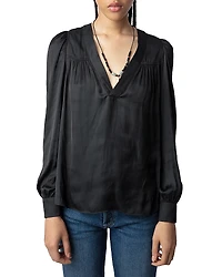 Zadig & Voltaire Telia Satin Blouse