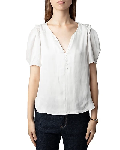 Zadig & Voltaire Twity Satin Blouse