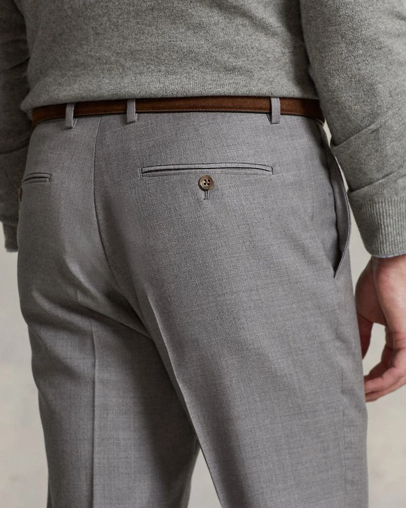 Wool Twill Slim Fit Pants