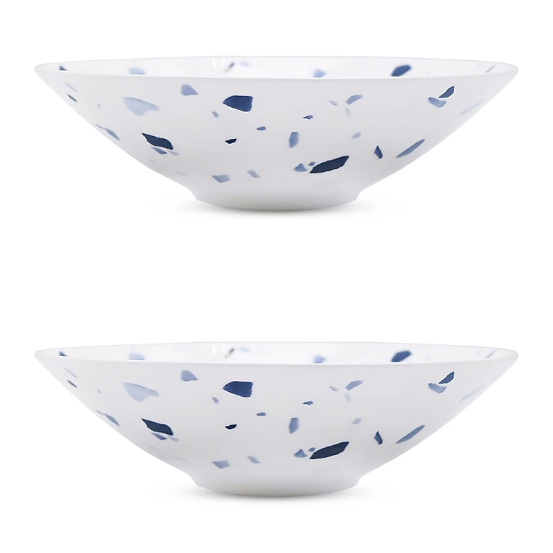 Twig New York Terrazzo Azzurro Soup/Pasta Bowls, Set of 2