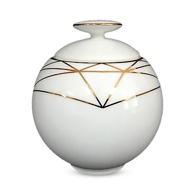 Prouna Gem Cut Gold Covered Sugar Bowl