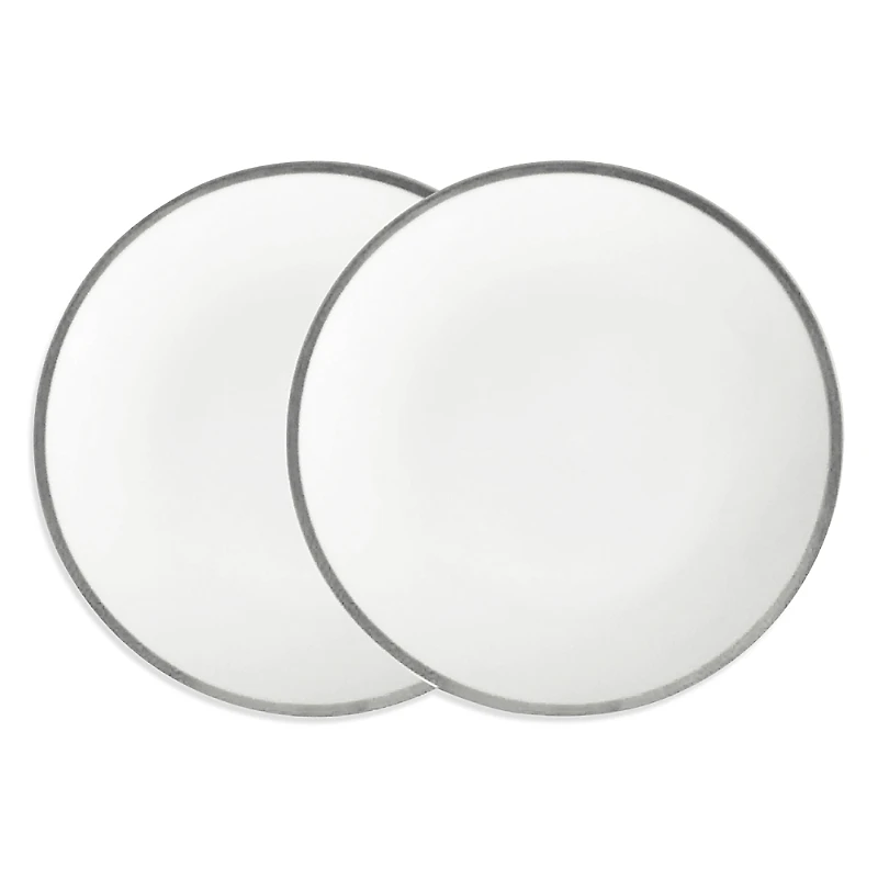 Twig New York Platinum Edge Salad/Dessert Plate, Set of 2