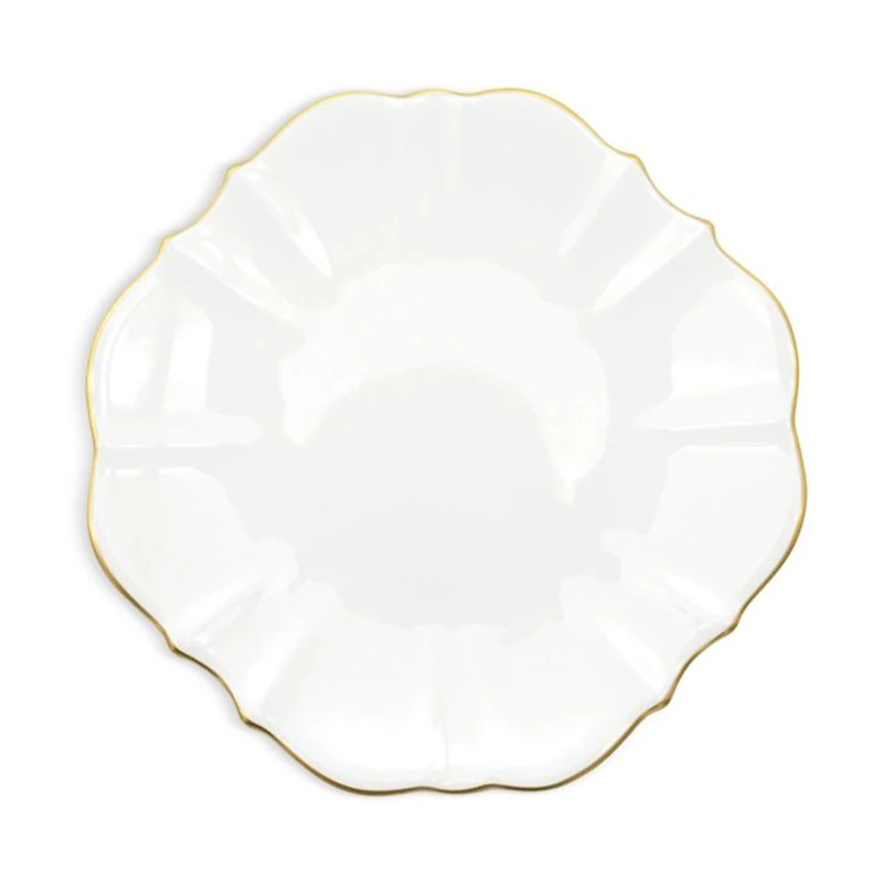 Amelie Brushed Gold 7" Bread Canape Plate
