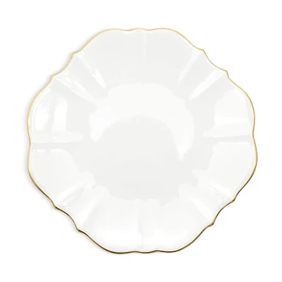 Amelie Brushed Gold 7" Bread Canape Plate