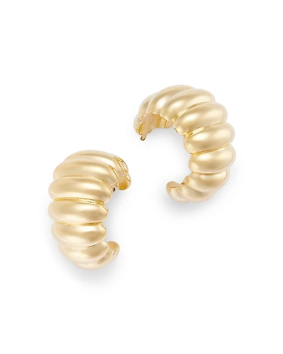 Bloomingdale's Fine Collection Shrimp Look Huggie Hoop Earrings