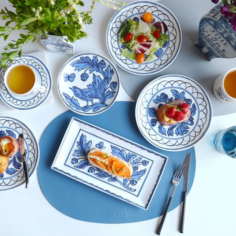 H. Blue Bird Cup and Saucer