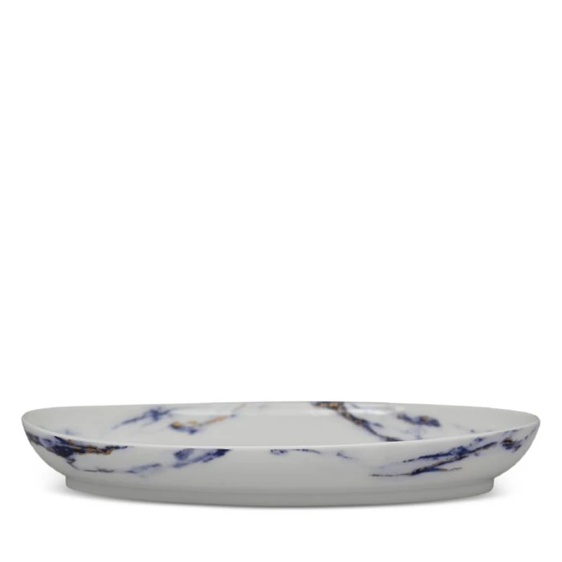 Marble Azure 16" Deep Oval Platter