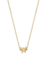 Children's Butterfly Pendant Necklace in 14K Yellow Gold