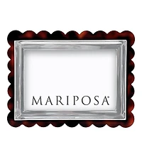 Mariposa Signature Tortoise Scalloped Frame, 4 x 6