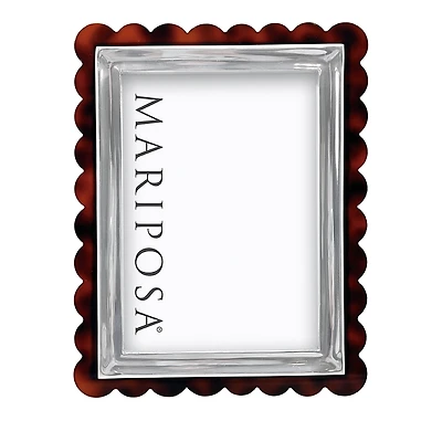 Mariposa Tortoise Scallop Signature Frame, 5 x 7
