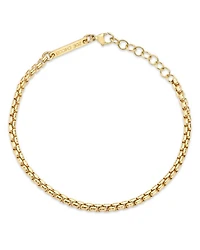 14K Yellow Gold Heavy Metal Medium Box Link Chain Bracelet