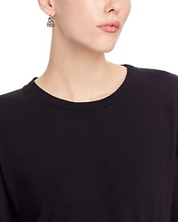 The Long Sleeve Slouchy Cut Off Tee