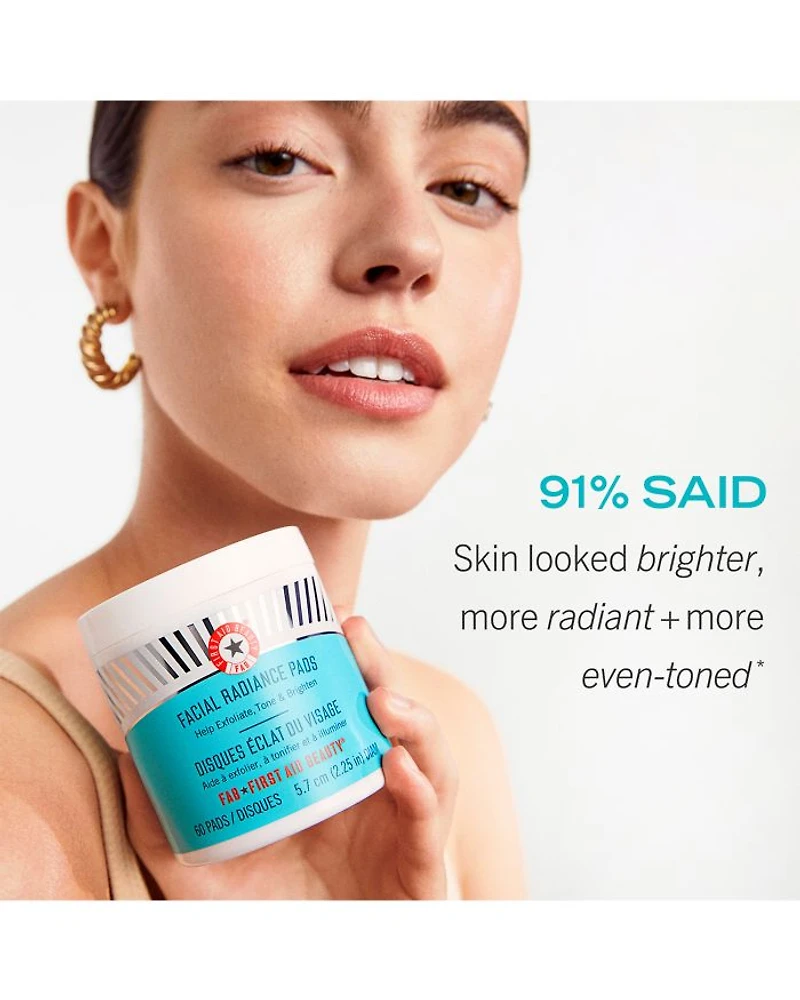 Facial Radiance Pads with Glycolic & Lactic Acids Exfoliating AHA