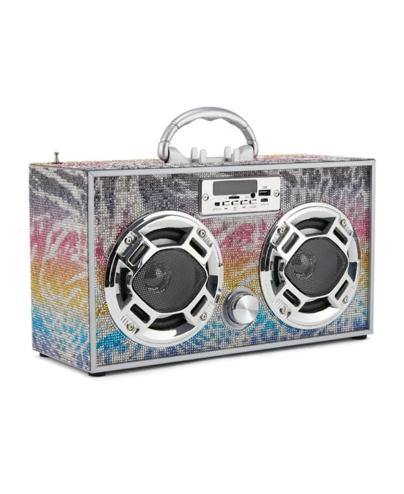 Bluetooth FM Radio with LED Speakers Boombox