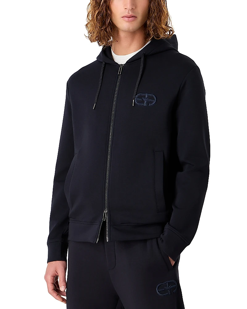 Emporio Armani Essential Ea Recreate Jersey Zip Hoodie