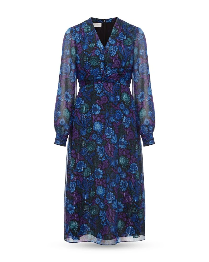Saffron Floral Print Dress