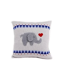 Melange Collection Elephant with Heart Pillow, 10 x 10