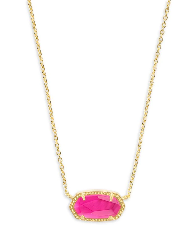 Elisa Pendant Necklace in 14K Gold Plated, 15"