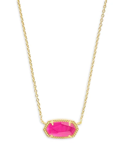 Elisa Pendant Necklace in 14K Gold Plated, 15"