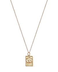 Charm Collection 14K Yellow Gold Diamond Evil Eye Charm