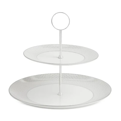 Gio Platinum 2 Tier Cake Stand